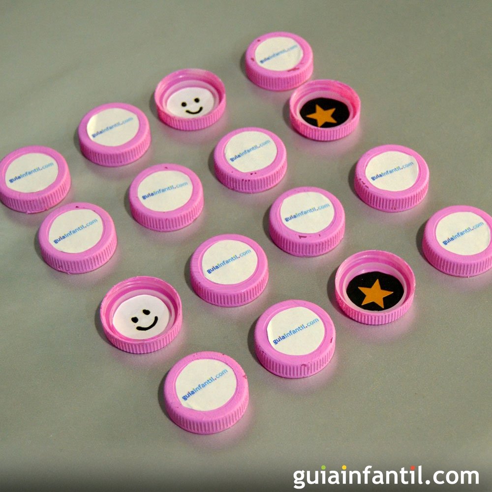 Juego de memoria con tapones